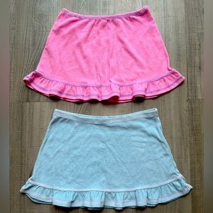 Sugar Thrillz Malibu Baby Terry Knit Mini Skirt Set